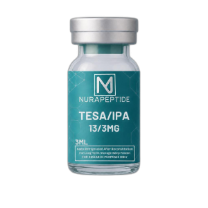 Nura Peptide Tesamorelin and Ipamorelin blended formulation vial.