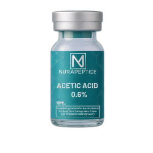 Nura Peptide Acetic Acid .6% laboratory reconstitution solvent.