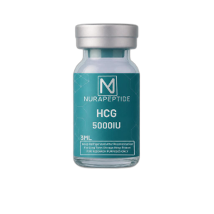 Nura Peptide HCG Compound Research Nura Peptide HCG hormone regulatory compliance research vial.