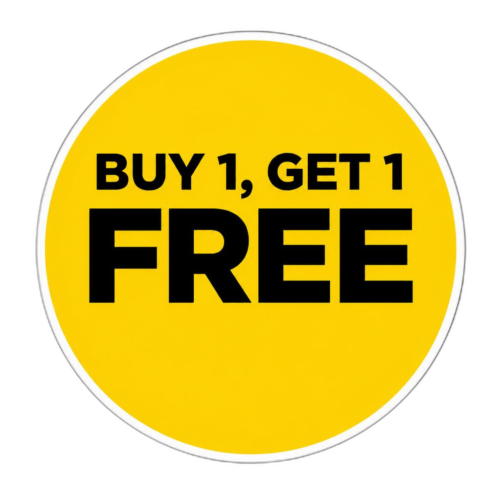 AminoScience Buy 1 Get 1 Free Exclusive Deal AminoScience buy one get one free special offer sticker