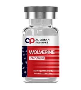 Search compound for American Peptides Wolverine Blend advanced recovery research online. American Peptides Wolverine Blend BPC-157 and TB-500 research vial for laboratory tissue repair