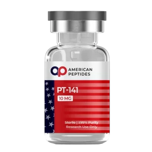 Search compound for American Peptides PT-141 research peptide vial online. American Peptides PT-141 research peptide vial for advanced libido analysis.