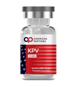 Search compound for American Peptides KPV research peptide vial online. American Peptides KPV research peptide vial for immune and gut health analysis.