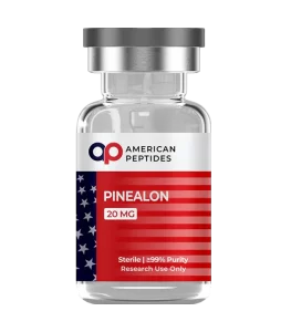 Search compound for American Peptides Pinealon research peptide vial online. American Peptides Pinealon research peptide vial for neurological tissue analysis.