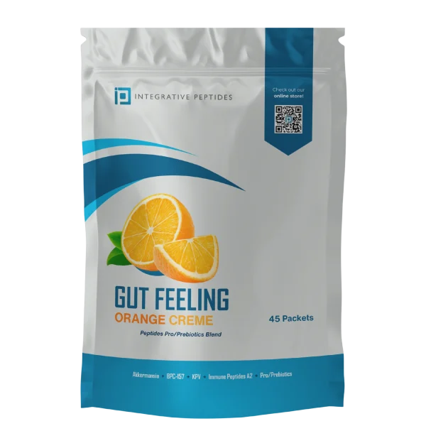 Buy Integrative Peptides gut feeling travel sachets Orange Cream - Exclusive 10% Discount with Promo Code UNARCHIVE Integrative Peptides gut feeling travel sachets orange cream flavor sticks research by UNARCHIVE