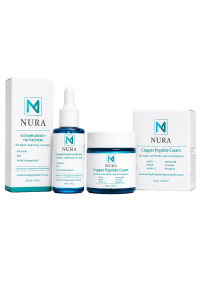 Nura Peptide Skincare Bundle product kit.