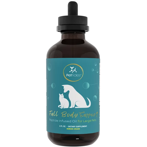 Search compound for large pets advanced BPC-157 and KPV advanced peptide formulation. PetTides Full Body Support peptide oil for large dogs and veterinary protocols.<br>