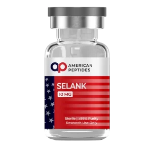 Search compound for American Peptides Selank research peptide vial online. American Peptides Selank research peptide vial for neurological peptide analysis.