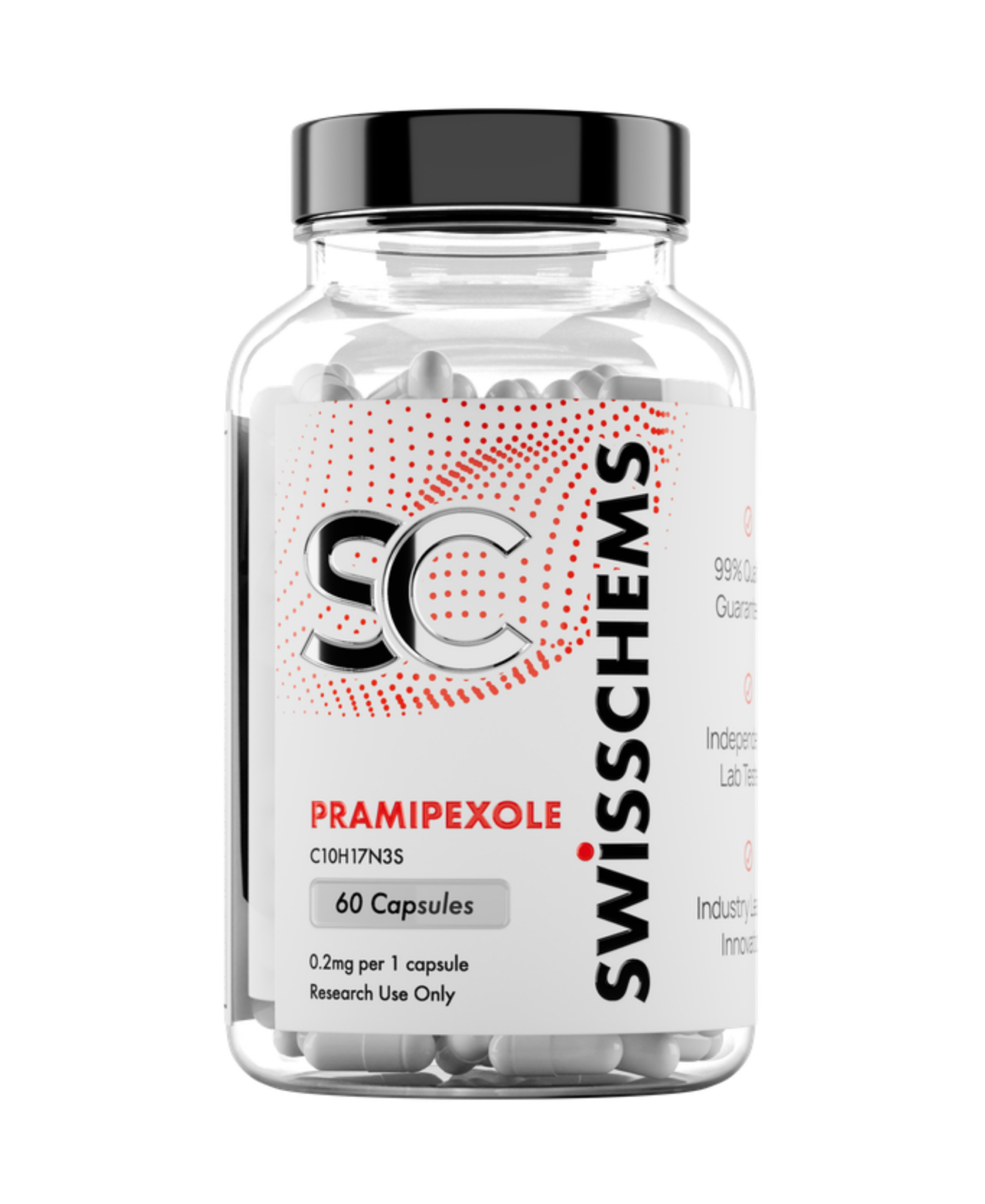 Pramipexole premium capsule bottle with exclusive unarchive discount code offer.